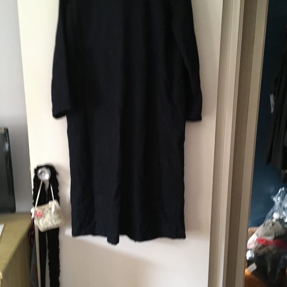 FOG LINEN WORK Japan Dark Blue Woven Linen + Wool Tie Front Coat S/M - Picture 5 of 8